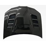 VIS Racing VRS Style Black Carbon Fiber Hood-3