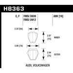 Hawk Performance HPS Brake Pads (HB363F.689)