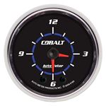 AutoMeter Cobalt 2-1/16in 12 Hour Analog Clock(618