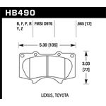 Hawk Performance Super Duty Brake Pads (HB490P.665