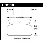 Hawk Performance DR-97 Disc Brake Pad (HB583J.480)