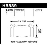 Hawk Performance HP Plus Brake Pads (HB889N.550)