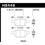 Hawk Performance Performance Ceramic Brake Pads (H