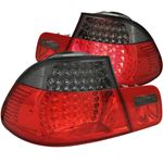 ANZO 1999-2001 BMW 3 Series E46 LED Taillights Red