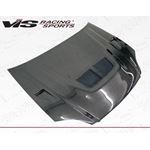 VIS Racing EVO Style Black Carbon Fiber Hood