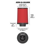 AEM DryFlow Air Filter (21-2019DK)