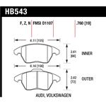 Hawk Performance HP Plus Brake Pads (HB543N.760)