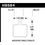Hawk Performance Street Brake Pads (HB584B.485)