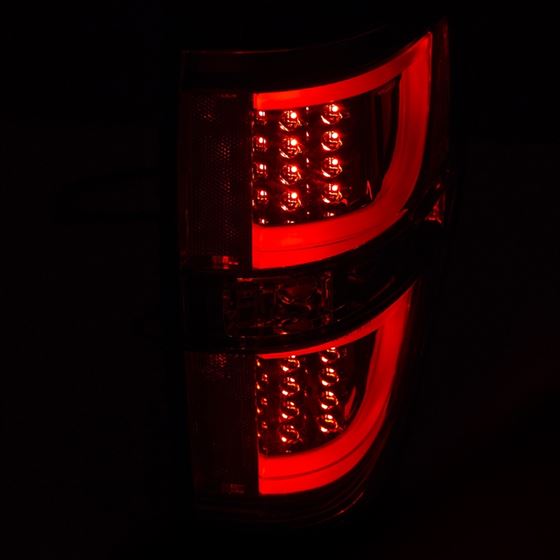 ANZO 2009-2013 Ford F-150 LED Taillights Red/Cle-3