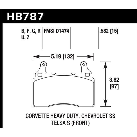 Hawk Performance HP Plus Brake Pads (HB787N.582)