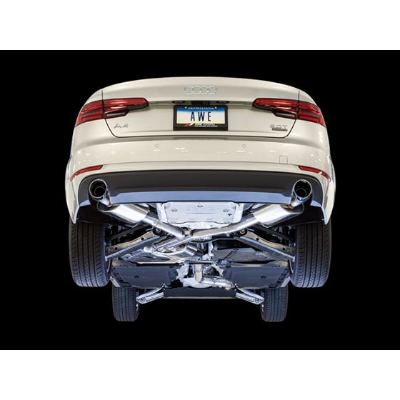 AWE Touring Edition Exhaust for B9 A4, Dual Outlet