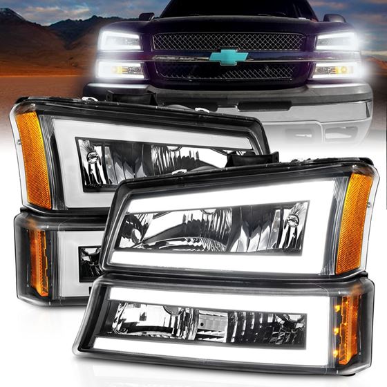Anzo Crystal Headlight Set for 2003-2006 Chevrolet