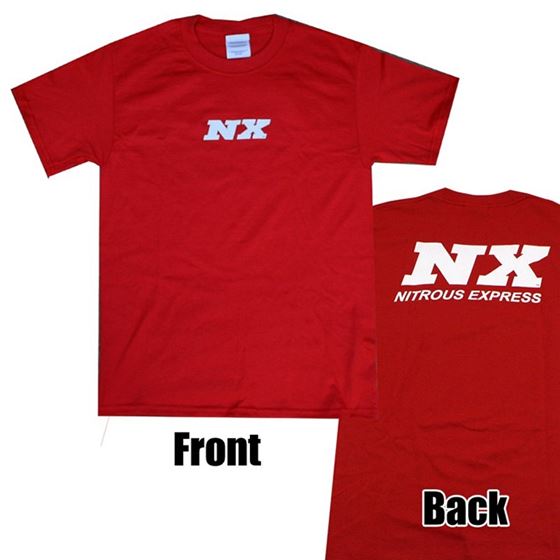 Nitrous Express MEDIUM RED T-SHIRT W/ WHITE NX (16