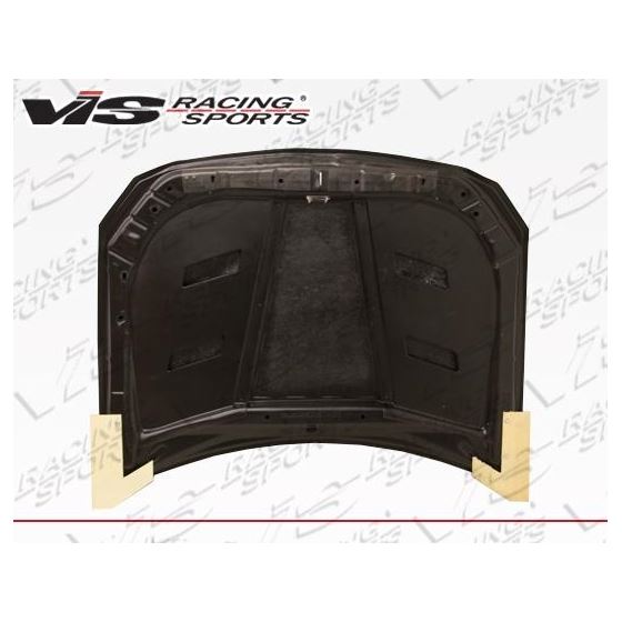 VIS Racing AMS Style Black Carbon Fiber Hood-3