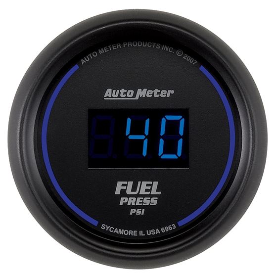 AutoMeter 52.4mm 1-100 PSI Black Digital Fuel Pres