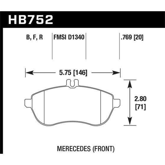 Hawk Performance HP Plus Brake Pads (HB752N.769)