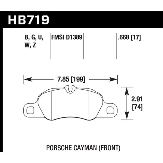 Hawk Performance DTC-30 Brake Pads (HB719W.668)