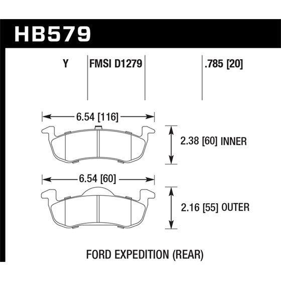 Hawk Performance LTS Brake Pads (HB579Y.785)