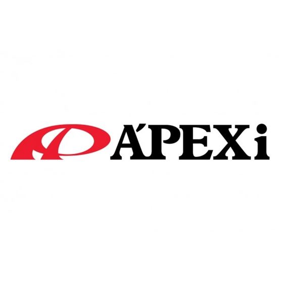 Apexi 6 inch Decal - Black, Cursive (601-KH08)