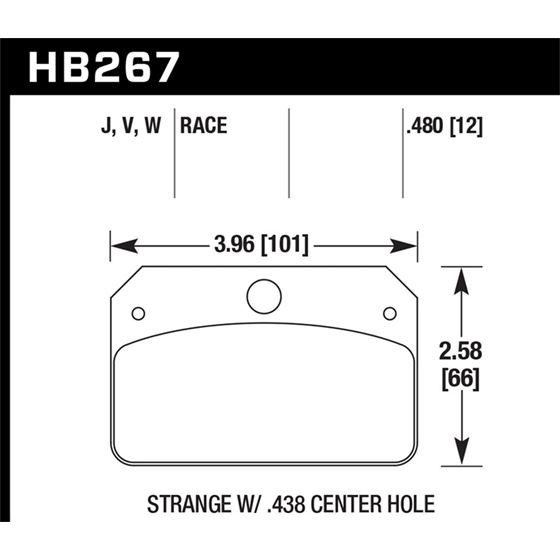 Hawk Performance DTC-30 Disc Brake Pad (HB267W.480