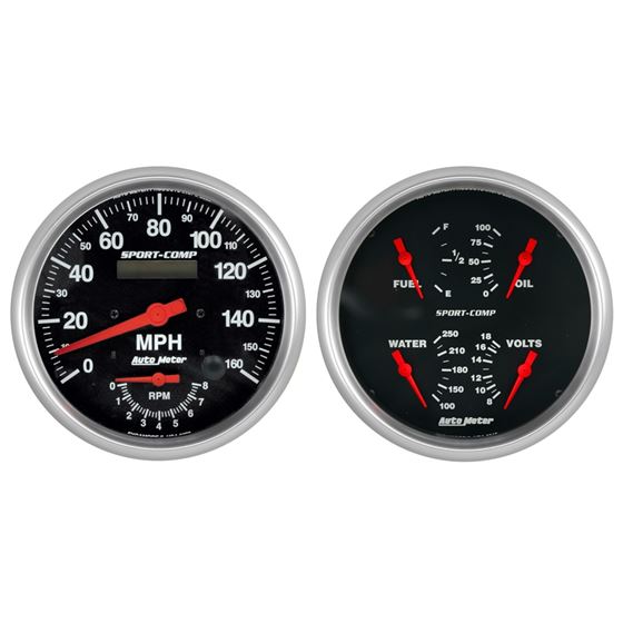 AutoMeter 5" QUAD GA 'n' TACH/ SPEEDO