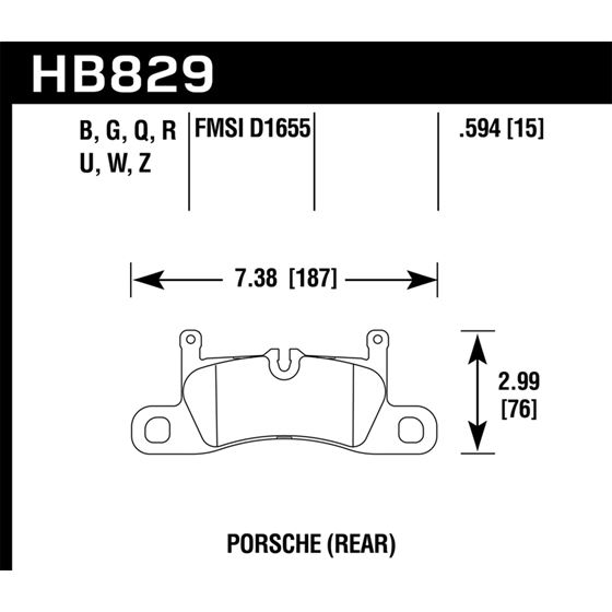 Hawk Performance DTC-30 Brake Pads (HB829W.594)