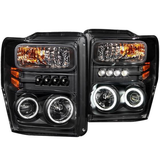 ANZO 2008-2010 Ford F-250 Projector Headlights w/