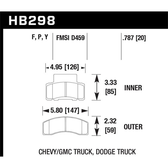Hawk Performance Super Duty Brake Pads (HB298P.787