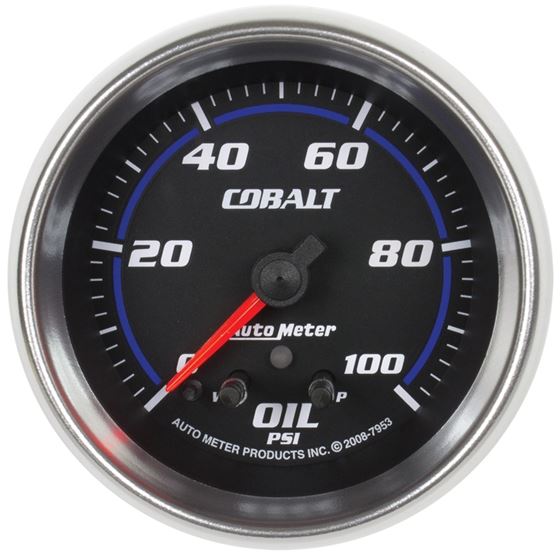 AutoMeter Cobalt Oil Pressure Gauge 2 5/8in 100PSI