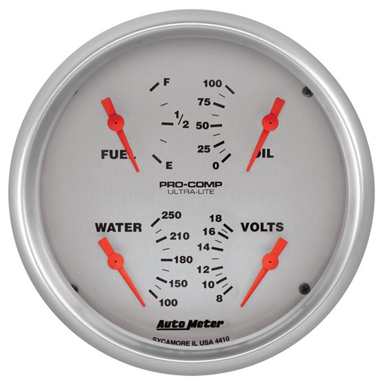 AutoMeter 5" QUAD GAUGE, ULTRA-LITE (4410)