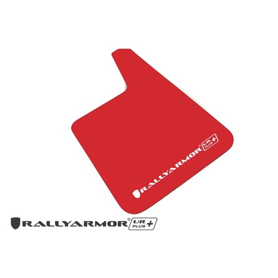 Rally Armor Red Mud Flap/White Logo(MF20-URP-RD/WH