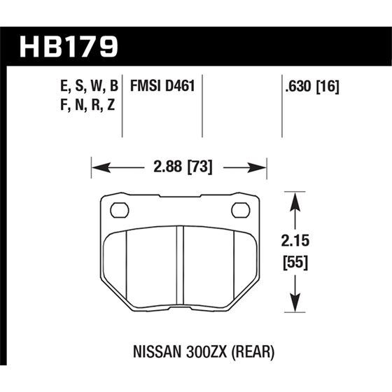 Hawk Performance DTC-30 Brake Pads (HB179W.630)