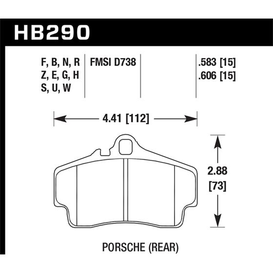 Hawk Performance DTC-70 Brake Pads (HB290U.606)