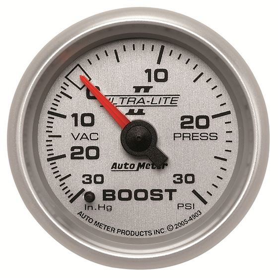 AutoMeter Ultra-Lite II 52mm 30 PSI Mechanical Boo