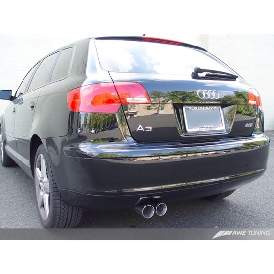 AWE Resonated Performance Exhaust for Audi A3 FWD,