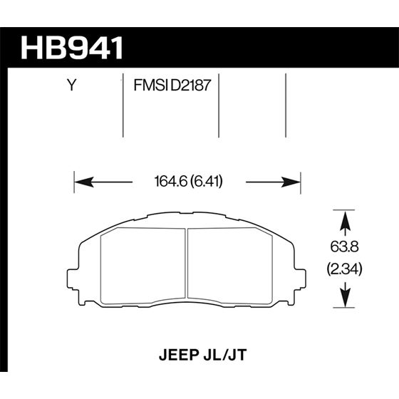 Hawk Performance LTS Disc Brake Pad for 2018-2018