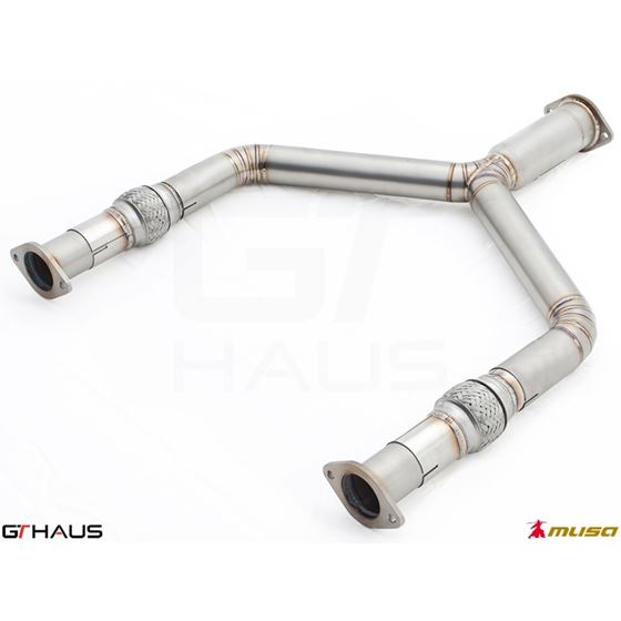GTHAUS Front Y-Pipe Collector Section- Titanium-3
