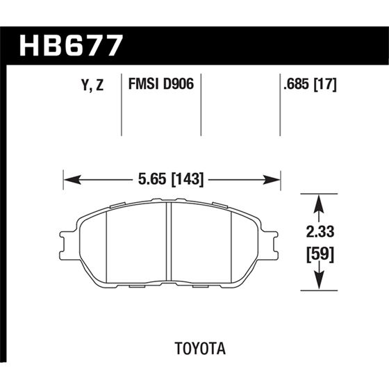Hawk Performance LTS Brake Pads (HB677Y.685)