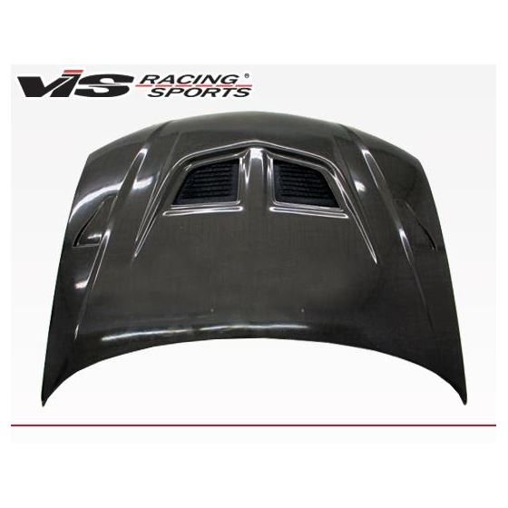 VIS Racing EVO Style Black Carbon Fiber Hood