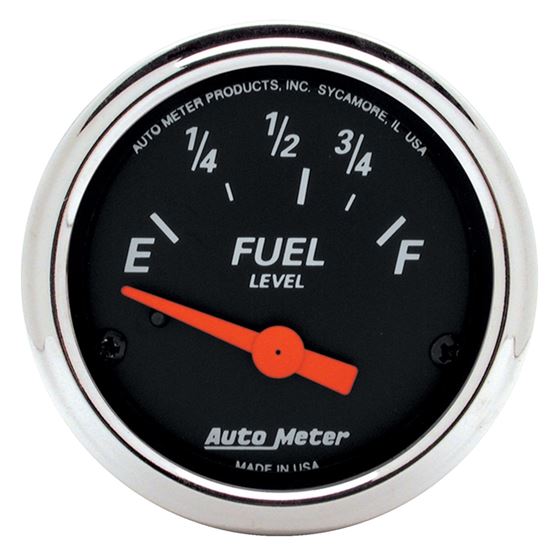 AutoMeter Designer Fuel Level Gauge 2-1/16in Elect