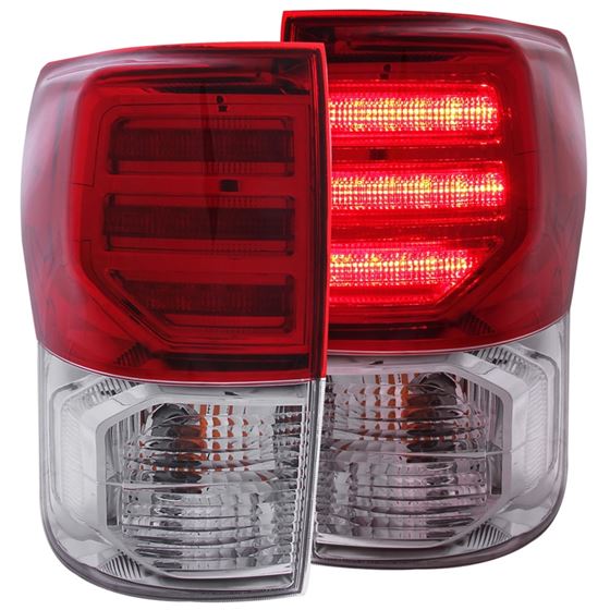 ANZO 2007-2013 Toyota Tundra LED Taillights Red/Cl