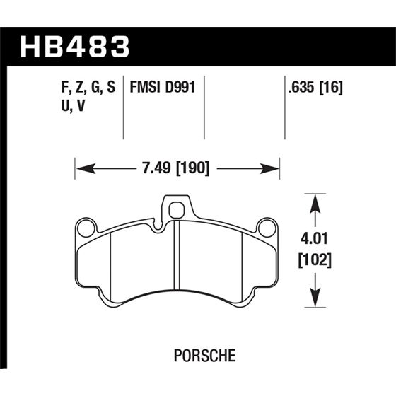 Hawk Performance ER-1 Disc Brake Pad (HB483D.635)