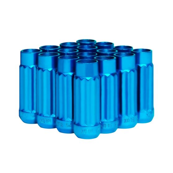Blox Racing Tuner 12P17 Steel Lug Nuts - Blue, 12x