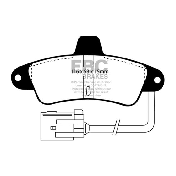 EBC Greenstuff 2000 Series Sport Brake Pads (DP-3