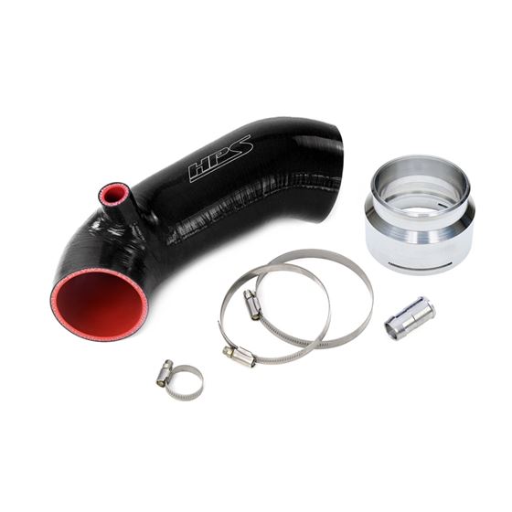 HPS Black Silicone Air Intake Kit Post MAF Hose Ki