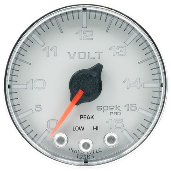 AutoMeter Spek-Pro Gauge Voltmeter 2 1/16in 16V St