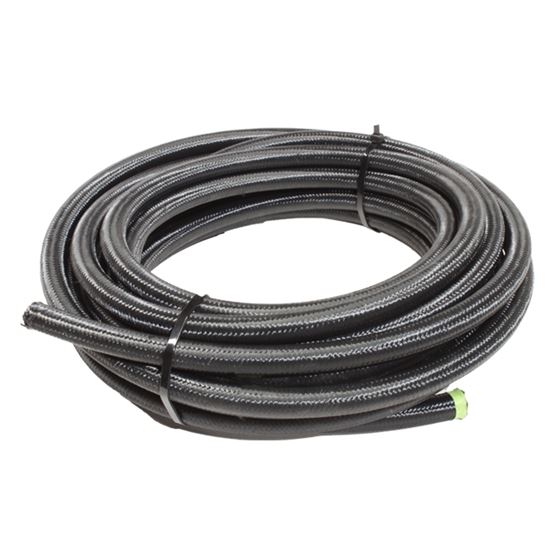 Snow 8AN Braided Stainless PTFE Hose - 30ft (Black