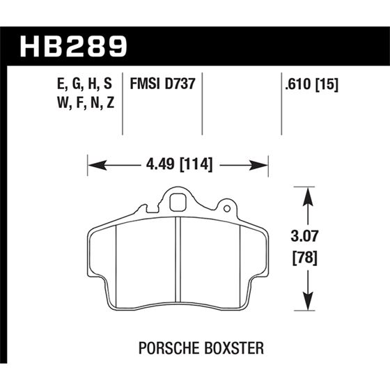 Hawk Performance Blue 9012 Brake Pads (HB289E.610)