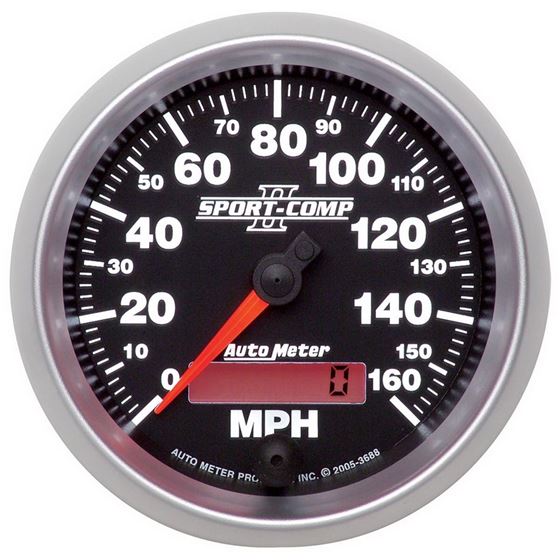 AutoMeter Sport-Comp II 3-3/8in 0-160MPH In-Dash E