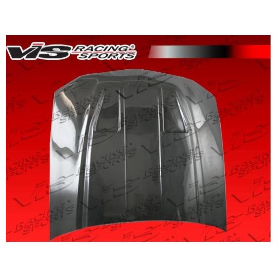 VIS Racing Mach 1 Style Black Carbon Fiber Hood-3